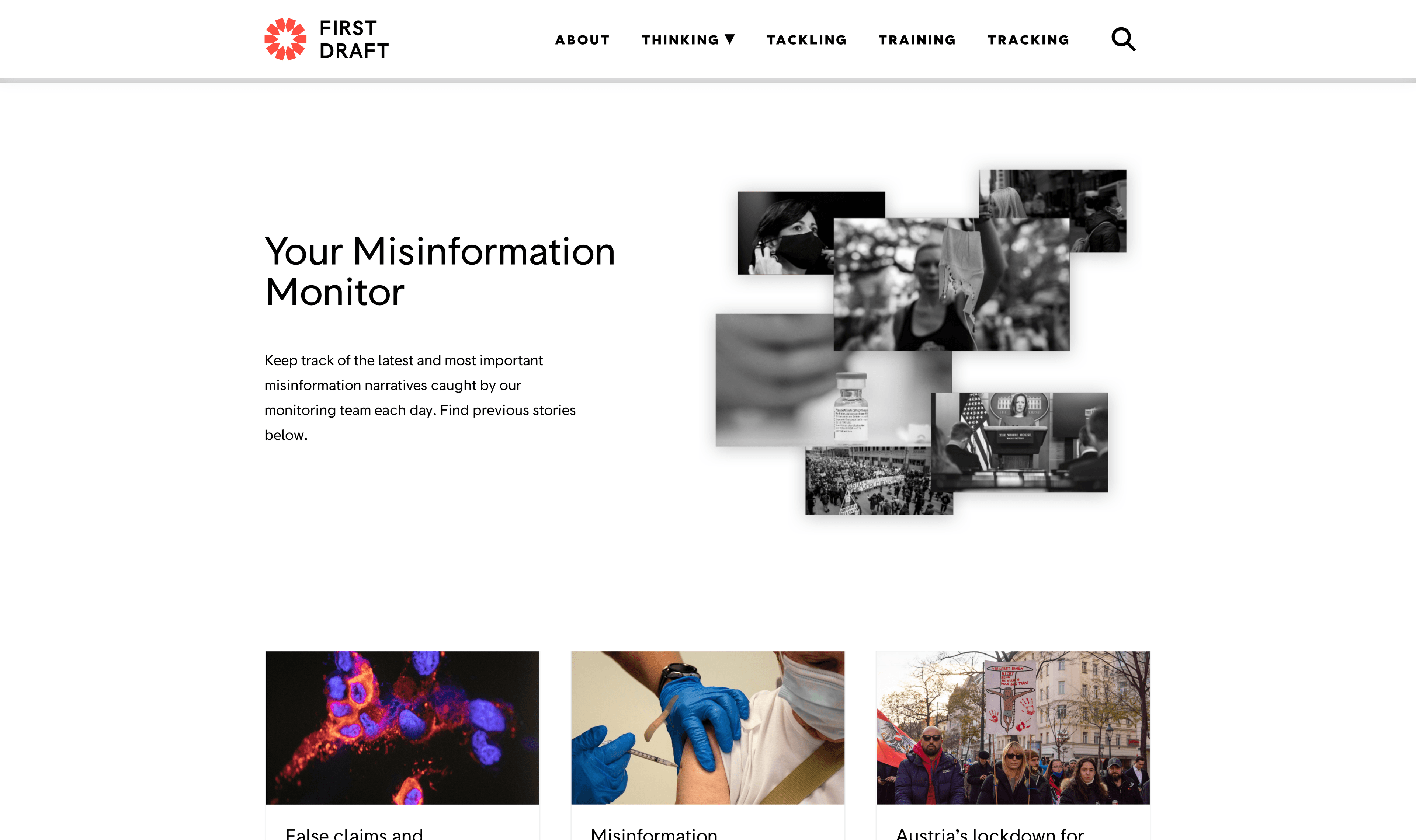 First Draft News Misinformation Monitor