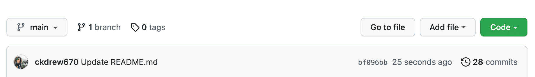 GitHub update package