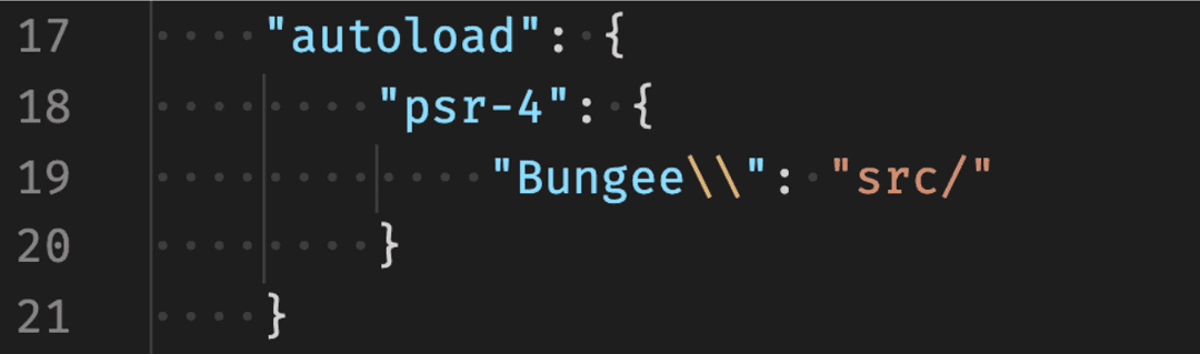 Autoloader config screenshot
