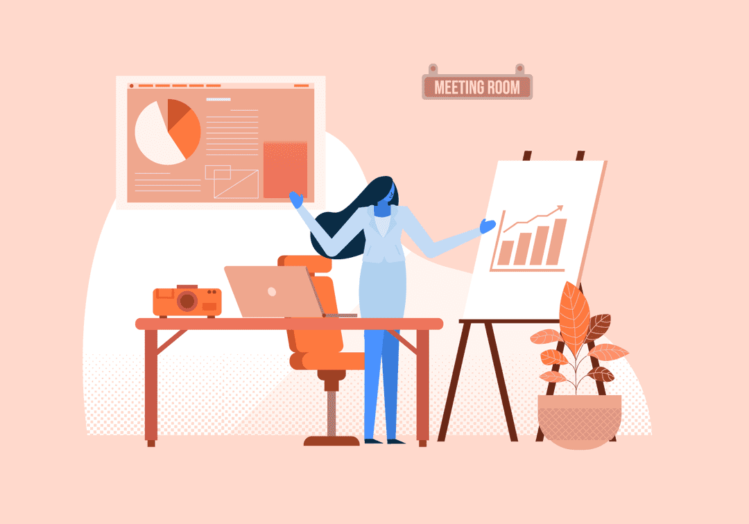 Woman working in office