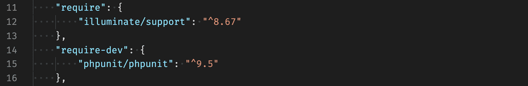 Composer require screenshot