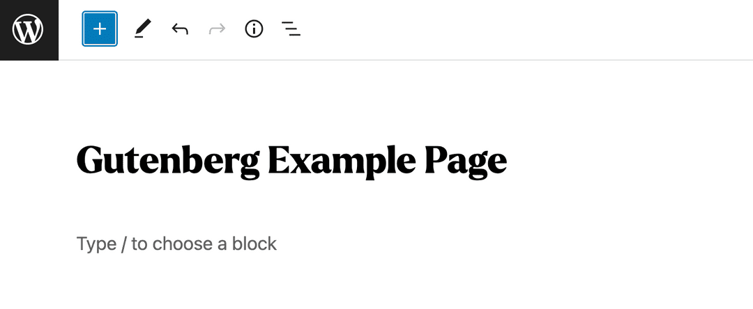 Gutenberg editor
